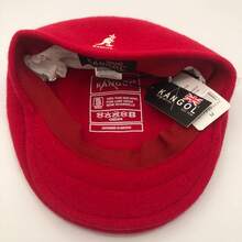 KANGOL Kangaroo Brand Baseball Cap Model 504 With Embroidered Logo Made Of Wool Fedora Hat, Fashionable And Versatile Accessory. CYQS - Nhãn màu đỏ tươi với các ký hiệu màu trắng (dấu đóng hình chữ nhật) - Xem 13