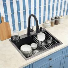 YUNRUX Kitchen Sinks - Silver - View 7