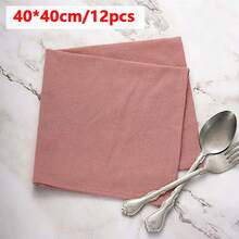 2/6/12/270pcs Modern Minimalist Solid Color Napkins, Washable And Reusable, Suitable For Weddings, Banquets, Hotels, Restaurants, Kitchens, Dining Tables, Home Decor - Multicolor - View 23
