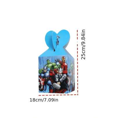  6pcs/Set Holiday Decoration Storage 12 Piece Set Marvel Iron Man Series Decoration Storage Gift Box Cartoon Party Decoration Supplies Are Very Suitable For Celebrations, Theme Parties, Holiday Decorations, Parties, Family Gatherings, Etc