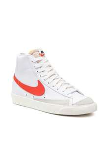 Nike Zapatillas Blazer Mid 77 CZ1055 101: Estilo Retro de los 70s en Blanco con Diseño Atemporal y Comodidad Superior, Piel Impecable y Logotipo Retro, Detalles de Ante Premium, Espuma Expuesta en Lengüeta y Mediasuela Histórica - Talla 36.5 Multicolor para un Look Perfecto y Futurista - 1690069-Blanco - Ver 2