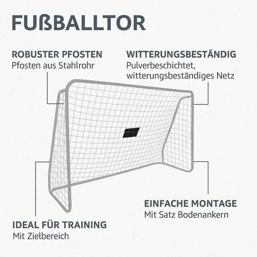 Football Goal - White - View 1