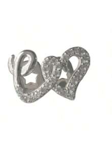 1件镂空爱心锆石个性化嘻哈牙齿饰品，男女皆宜的日常佩戴配饰，节日礼物 - 彩色 - 查看 8