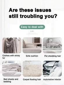 Con lăn loại bỏ lông thú cưng, bàn chải làm sạch bụi vải, bàn chải làm sạch bụi vải tái sử dụng, bàn chải làm sạch lông thú, bàn chải loại bỏ lông mèo, con lăn làm sạch bụi vải đa năng, bộ dụng cụ loại bỏ lông thú cưng siêu dính, bao gồm cuộn thay thế và bàn chải làm sạch bụi vải, thích hợp cho quần áo, thảm, ghế xe hơi, bụi bẩn, chó, mèo và các vật dụng khác. - nhiều màu - Xem 9