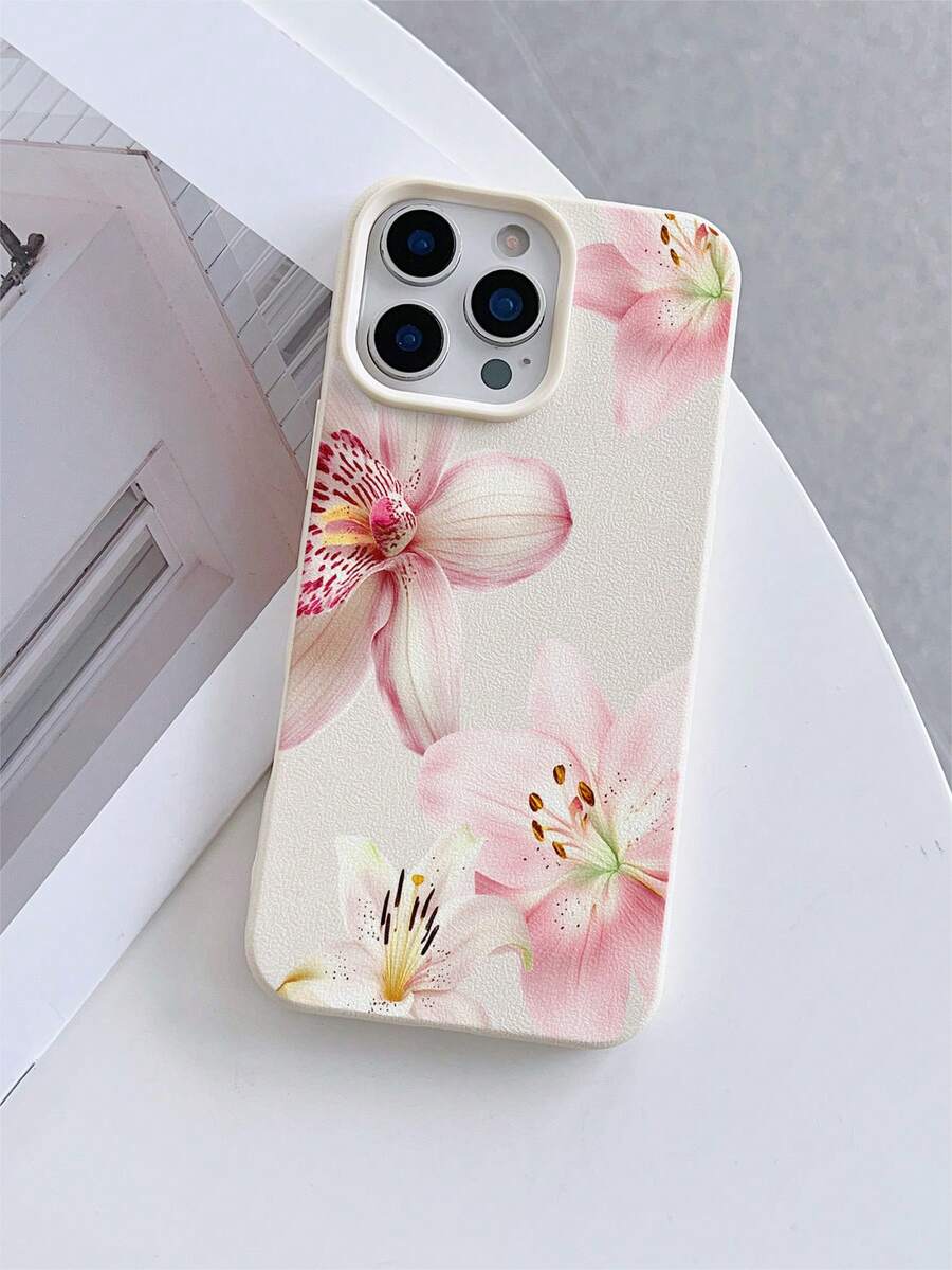 1个粉色百合花纹哑光防摔全包覆TPU手机保护壳，兼容 7/8/7 Plus/8 Plus/X/XS/XR/XS Max/11/11 Pro/11 Pro Max/12/12 Pro/12 Pro Max/12 Mini/13/13 Pro/13 Pro Max/13 Mini/14/14 Pro/14 Pro Max/14 Plus/15/15 Pro/15 Pro Max/15 Plus/16/16 Pro/16 Pro Max/16 Plus/17/17 Pro/17 Pro Max/Air - 彩色 - 查看 1