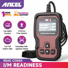 ANCEL JP700 OBD2 扫描仪，日系汽车诊断扫描仪，JDM 车辆故障码读取器，发动机故障灯检测仪，OBDII 诊断扫描工具，兼容丰田、斯巴鲁等车型 - 黑色 - 查看 10