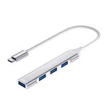 四合一 USB 2.0/3.0 集线器，Type-C/USB 适配器，高速 350MB/s 数据传输分线器，铝合金即插即用延长线，适用于笔记本电脑、台式机、手机、平板电脑 - 查看 15