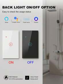 40A 8000W Max Power Smart WiFi Tankless Water Heater Switch - Touch Control Switch For Boiler And Heating System - Compatible With Alexa And Tuya Smart Life Home Automation - US/Brazil Standard AC 100-240V, Available In Black/White/Gold/Gray - 121DWN - View 3