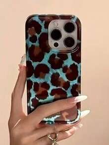 1 chiếc ốp lưng điện thoại mềm mại, tối giản, thời trang, họa tiết da báo, tương thích với Apple 16, 15 Pro Max, 14, 13, 12 Pro Max, 11, INS (Ốp lưng chống sốc kiểu Hàn Quốc) - Nhiều màu - Xem 2