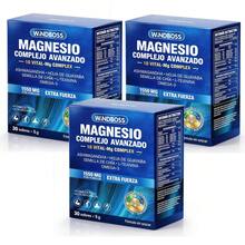 Windboss Magnesio Complejo Avanzado 1550mg – 10 Vital-Mg Complex con Ashwagandha, L-Teanina y Omega 3 | Suplemento en Sobres 5g | 30 Porciones - paquete 3 - Ver 1