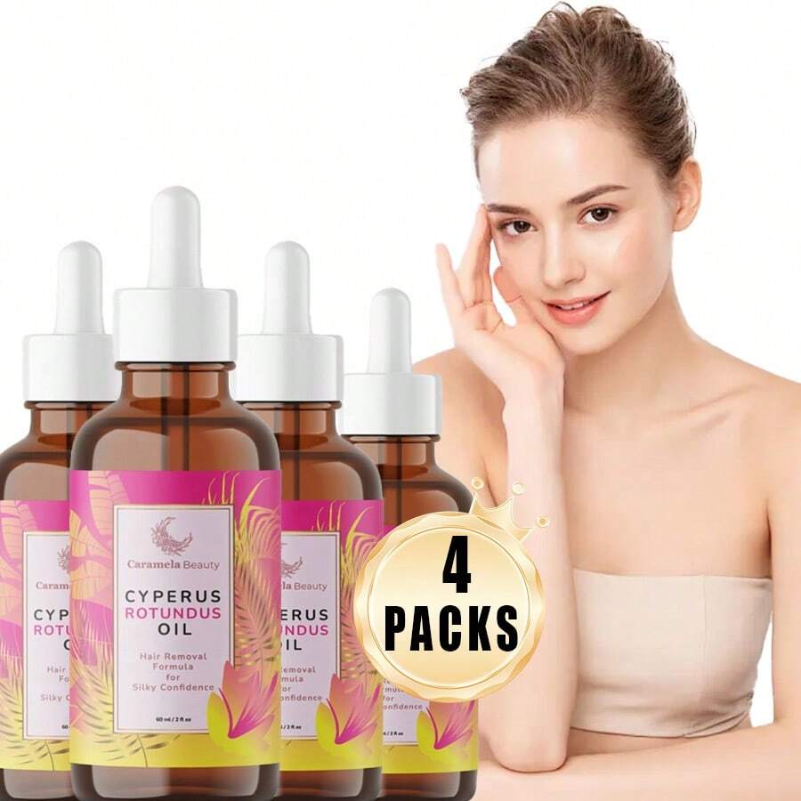 Multi-Piece Set Cyperus Rotundus Oil Skincare Products- 60ml Natural Cyperus Rotundus Oil For Hair Removal, Facial Care Products,Moisturizing & Soothing Cyperus Oil For Reducing Body Hair Growth, Hair Removal Oil Ideal For All Skin Types,Essential For Daily Life,Korean Skincare Products,Essential Holiday Gifts. - 4件 - 查看 1