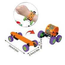 1pc Multi-Functional Entry-Level Skateboard, Suitable For Teenagers, Adults, Men And Women, And Perfect For Use In Skate Parks, Streets, Campuses And Other Places. Entry-Level Skateboard, Adult Double Kicktail Skateboard And A Teen Four-Wheeled Scooter. - Random Color - View 4