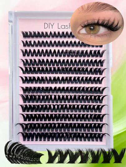 This 240-Piece Eyelash Extension Kit Features Thick, Voluminous Single False Eyelashes For DIY Eyelash Extensions. The Cartoon-Style Design Makes It Easy For Both Professionals And Beginners To Use At Home. This Eyelash Extension Kit Allows You To Easily Create Professional-Looking Eyelashes At Home, Suitable For Various Occasions.