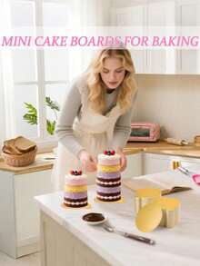 Đế bánh giấy tròn nhỏ màu vàng, đế bánh cupcake dùng một lần, thích hợp cho đám cưới, tiệc sinh nhật, trưng bày món tráng miệng, khay bánh ngọt, chống dầu mỡ và ẩm mốc, dùng trong dịp Giáng sinh. - A - Xem 7