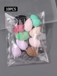 10/20/25/50/100PCS Latex-Free Makeup Sponges| Random Colors & Shapes For Liquid/Cream/Powder| Blending Beauty Sponge Bulk Set - 10pcs - 查看 2