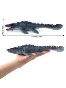 1pc Solid Animal Model Toy, Realistic Baryonyx, Dimetrodon, Velociraptor Dinosaur, Suitable For Holiday Gifts, Educational Purposes, Desktop Decor, Halloween, Christmas - Multicolor - View 4
