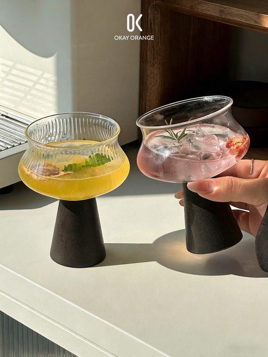 1 pieza Vaso de vidrio de alta calidad, fácil de limpiar, apto para té con leche, café, bebidas, batidos, helados, postres, bebidas calientes y frías, ideal para el hogar, reuniones familiares, té de la tarde, restaurantes, oficinas y escuelas, regalo perfecto para ocasiones especiales - Multicolor - Ver 1