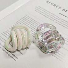 Rainbow Electroplated Metal Finger Pressure Relief Trainer, Colorful Iridescent Metallic Slow Rebound Squeeze Toy, Adult Focus Training & Anxiety Relief Hand Exercise Tool, Suitable For Office Stress Relief/Study Companion/Habit Management/ Desk Toy - 彩色 - 查看 2