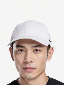 Nike 男女通用运动遮阳帽休闲户外棒球帽 IB8895-010 - 白色 - 查看 1