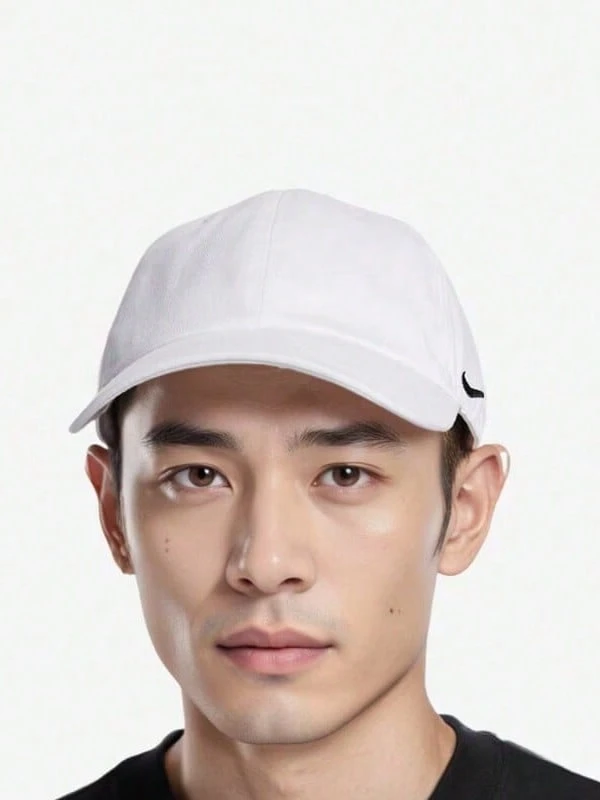 Nike 男女通用运动遮阳帽休闲户外棒球帽 IB8895-010 - 白色 - 查看 1