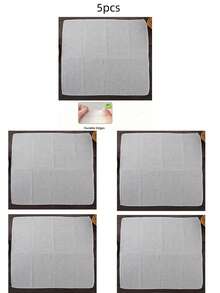 5片/3片豆腐过滤布，包边，高密度，豆腐布，过滤器，豆浆，千层布，残渣过滤器，纱布，隔热棉布，细纱豆腐布，蒸笼布，用于豆腐制品，不粘蒸笼布 - 彩色 - 查看 10