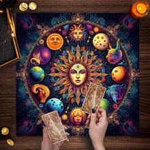 1件装占星术占卜定位桌布十二星座分区防水玄学冥想室 - 彩色 - 查看 8