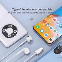 兼容苹果 16 Pro 的 USB-C 耳机，Type-C 有线耳机，带麦克风和线控，HiFi 立体声，适用于 17/16 Pro/PM/15、Galaxy S23/S22/S21/Ultra、Note 10/20、Pixel 7/6/6。 - 查看 4