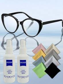 60ml Lens Cleaning Solution, 60ml Lens Care Solution, Lens Cleaner, Eyeglass Cleaning Liquid/Lens Cleaner/Eyeglass Cleaner/Lens Care Solution, Includes Microfiber Cloth. - Multicolor - View 9