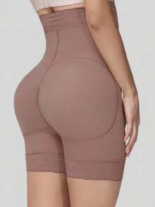 Women High Waist Tummy Control Shapewear Bottoms, High-Waisted Abdominal Control Shorts, Butt Lifting, Firm Waist And Lift Buttocks Tights, Daily Wear And Various Occasions - màu đen - Xem 3
