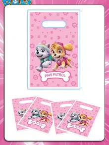 Paw Patrol 汪汪隊 10/20/30入主題塑膠糖果禮物袋，適合生日派對伴手禮、裝飾、驚喜禮物，可愛創意卡通禮物包裝盒，完美派對裝飾驚喜禮物 - 汪回禮袋 - 查看 5