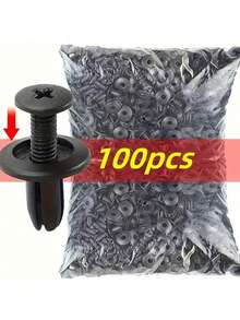Bộ 50/100 ốc vít nở dùng cho ô tô, tấm lá nhíp, lớp lót bên trong, khóa cài, cản trước, chắn bùn, kẹp cốp xe, kẹp buộc đa năng. - A - Xem 9