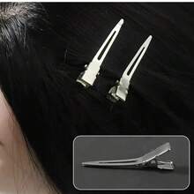70/50/20/10/5 piezas Pinzas Voluminizadoras de Raíz Sin Pliegues, Pinzas para Flequillo, Pinzas de Posicionamiento de Cabello, Pinzas de Cabello Profesionales de Metal Tipo Cocodrilo, Pinzas para Cabello Liso, Pinzas de Fijación para Peinados Recogidos, Pinzas de Fijación para Permanente con Textura, Tamaño Pequeño - Pinza para el cabello esponjosa - Ver 7
