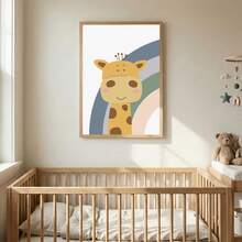 3件/組 水彩太陽彩虹心形幼兒房牆面藝術套裝 - 有框或無框畫布兒童房裝飾、遊戲室、極簡風格幼兒房海報、自然主題、可直接掛牆的水彩兒童牆面藝術套裝、極簡家居裝飾、女孩房裝飾、開學季 - 彩色 - 查看 8