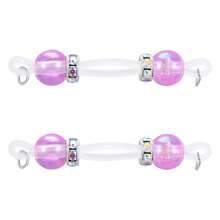 1 Pair Fake Nipple Piercings Silicone Adjustable Fit Fake Nipple Ring DIY Colorful Candy Beads Design Daily Wear Nipple Nooses Y2K Fake Nipple Rings For Women Girls - Multicolor - View 10
