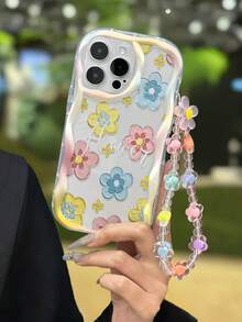 Ốp lưng điện thoại chống sốc trong suốt họa tiết hoa mực, có dây đeo, tương thích với iPhone XR/7/8, 17/17 Pro/17 Pro Max/17 Air, 16/16 Pro/16 Plus/16 Pro Max, 15 Pro Max, 13, 14. Ốp lưng TPU mềm chống sốc, có họa tiết hoa mực, cũng phù hợp với Galaxy S24, Galaxy S24+, Galaxy S24 Ultra, Galaxy S22, Galaxy A13 4G, Galaxy A52, A52s 5G, Galaxy A23, Galaxy A35, Galaxy A25, Galaxy A73, Note 11/11 Lite. - Nhiều màu - Xem 1