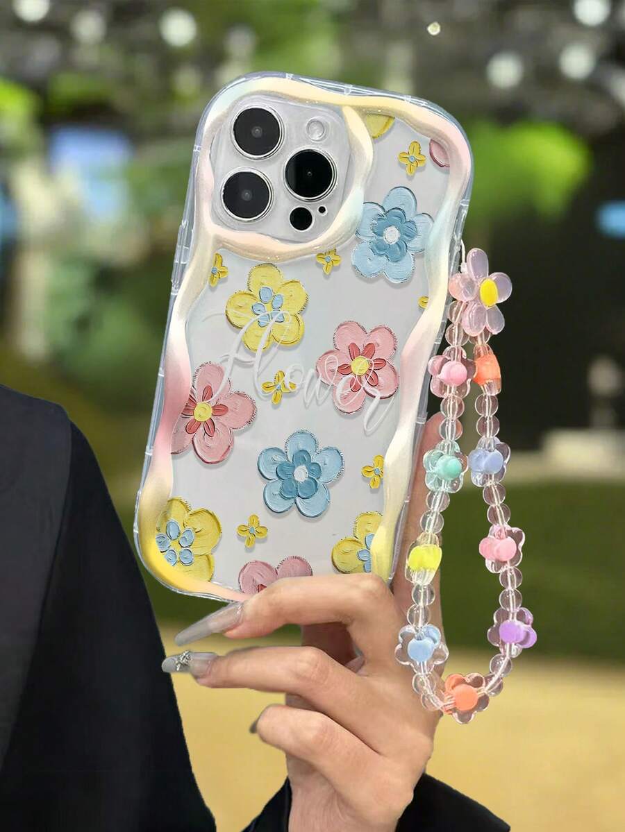 Ốp lưng điện thoại chống sốc trong suốt họa tiết hoa mực, có dây đeo, tương thích với iPhone XR/7/8, 17/17 Pro/17 Pro Max/17 Air, 16/16 Pro/16 Plus/16 Pro Max, 15 Pro Max, 13, 14. Ốp lưng TPU mềm chống sốc, có họa tiết hoa mực, cũng phù hợp với Galaxy S24, Galaxy S24+, Galaxy S24 Ultra, Galaxy S22, Galaxy A13 4G, Galaxy A52, A52s 5G, Galaxy A23, Galaxy A35, Galaxy A25, Galaxy A73, Note 11/11 Lite. - Nhiều màu - Xem 1