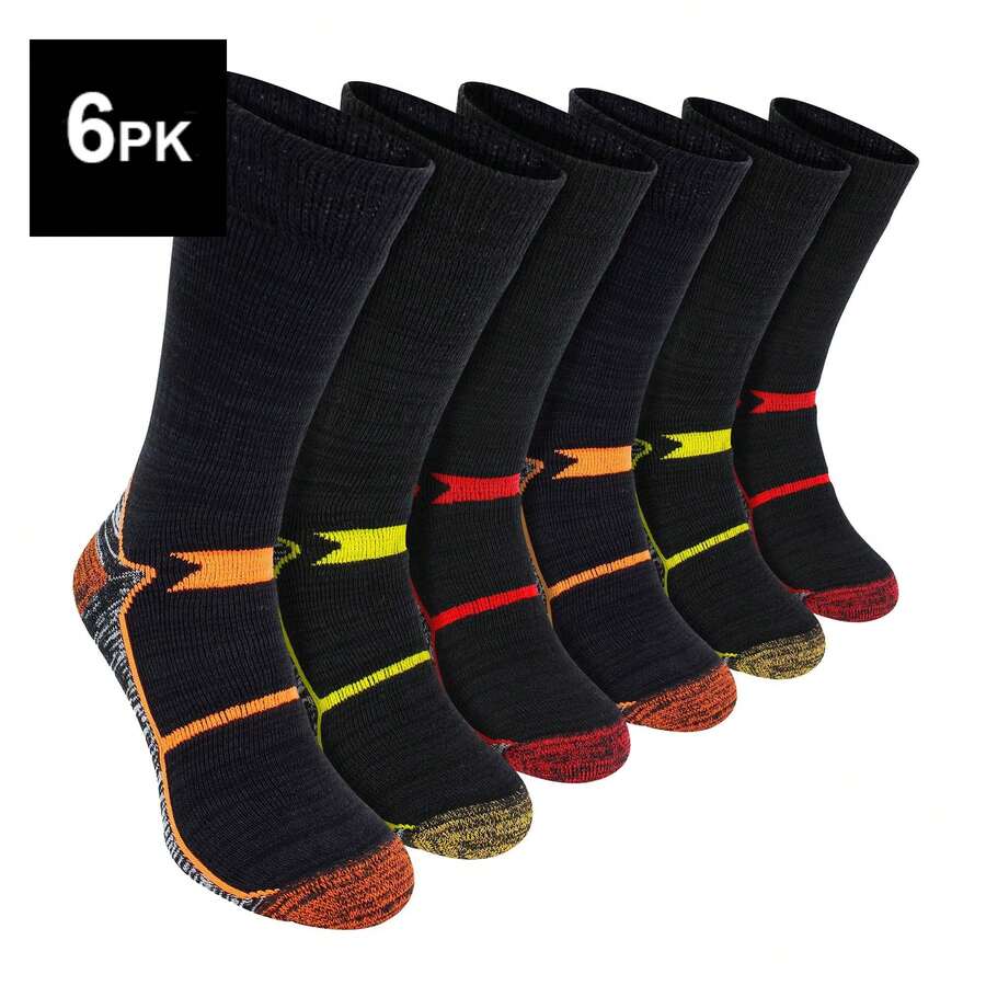 Sock Snob Sock Snob - Mens Thermal Work Socks | Extra Warm Heavy Duty Thick Work Socks For Steel Toe Boots - 6 Pairs - View 1