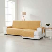 Kiva Regular Right-Facing Padded And Non-Slip Chaise Lounge Sofa Cover, Various Colors Available – Complete Protection, Comfort And Style In An Adjustable And Washable Design - 萬寶龍芥末醬 - 查看 2