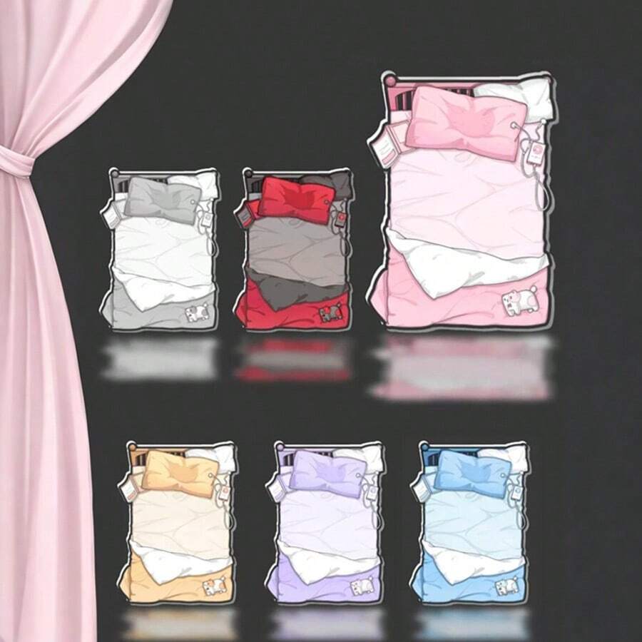 Cute Soft Bedding Grain Beauty Storage PVC Storage Can Accommodate Small Cards Anti-Scratch Highly Attractive Storage Display Pouch - Multicolor - View 1
