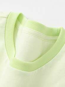 Balabala 2026年夏季女童公主裙，可爱小熊印花，柔软透气棉质面料，适合日常穿着和派对场合。 - 黃綠 - 查看 6