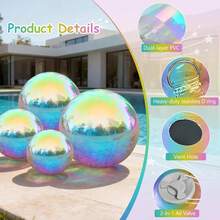 Bola de espejo inflable, bolas de discoteca grandes, globos de PVC reutilizables para grandes eventos, fiestas, conciertos, escenarios, decoración de boda - pago - Ver 9