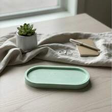 Cetakan Silikon Oval untuk Baki Penyimpanan, Cetakan Resin Plaster Dekorasi Rumah DIY, Cocok untuk Kerajinan Tangan, Dapat Digunakan Kembali - Cetakan Palet - View 7