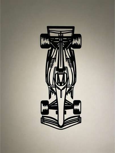 1PC Cool Formula Racing Car Metal Wall Decor, Racing Garage Decoration, Suitable For Living Rooms, Children's Rooms, Studies, Garages, Car Stores, Homestays And Other Places, Home Decoration, Room Decoration, Art Wall Decoration, Gift For F1 Racing And Car Enthusiasts