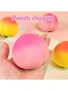 Peach Squishy Giant Big Fruit Squishy Ultra Soft Slow Rising Squeeze Toy Realistic Peach Squeezable Ball For Stress Relief Sensory Fidget Toy Squeezable Decompression Gift Pink - 如圖所示 - 查看 4