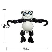 Búp bê gấu trúc nhồi bông in 3D, mô hình có khớp nối linh hoạt, búp bê tương tác dễ thương, vật trang trí bàn làm việc sáng tạo. - Gấu trúc khổng lồ - Xem 3