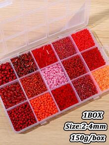 1 Box 15 Compartments Mixed Glass Seed Beads, DIY Jewelry Making Kit Suitable For Beginners To Make Bracelets, Necklaces And Other Jewelry - 15-compartment Box - View 15