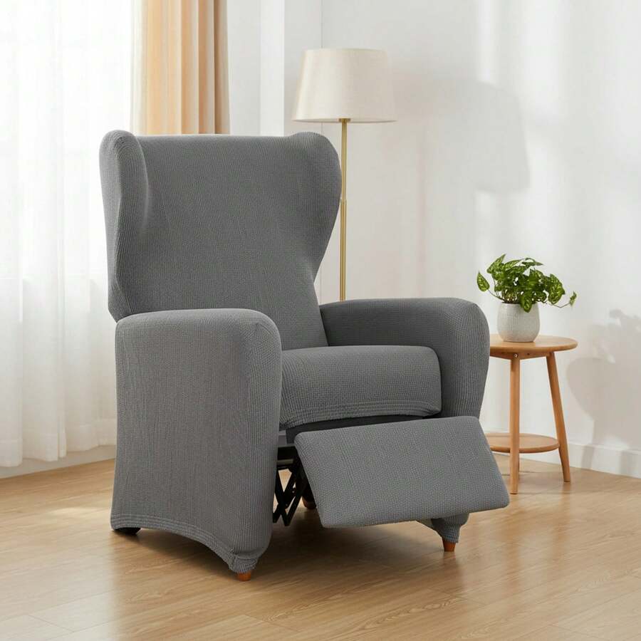 Kiva Universal And Versatile Recliner Chair Cover, Various Colors Available – Easy-To-Fit Protective Chair Cover For Backrest, Seat And Arms - 灰尤利西斯 - 查看 1