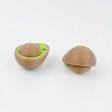 1pc Mini 3D Printed Avocado, Realistic Avocado Decor, Press Button Stress Relief Fruit, Birthday Gift, For Adult Relaxation - Multicolor - View 7