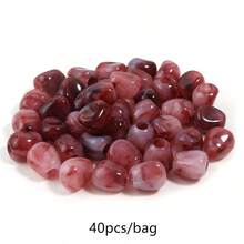 40 hạt/gói hạt acrylic nhuộm màu mây, hạt ngọc giả hai màu không đối xứng, lỗ dọc, 14mm, phụ kiện trang sức DIY cho vòng tay, dây chuyền, điện thoại, móc khóa - Sự khuếch tán của các hạt có hình dạng bất thường - Xem 13
