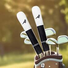 1PC Exquisite Birdie Embroidered Golf Alignment Stick Cover, Comfortable PU Golf Direction Rod Protector, Durable Golf Positioning Rod Sleeve, Universal Golf Training Accessory For Men & Women - Multicolor - View 6